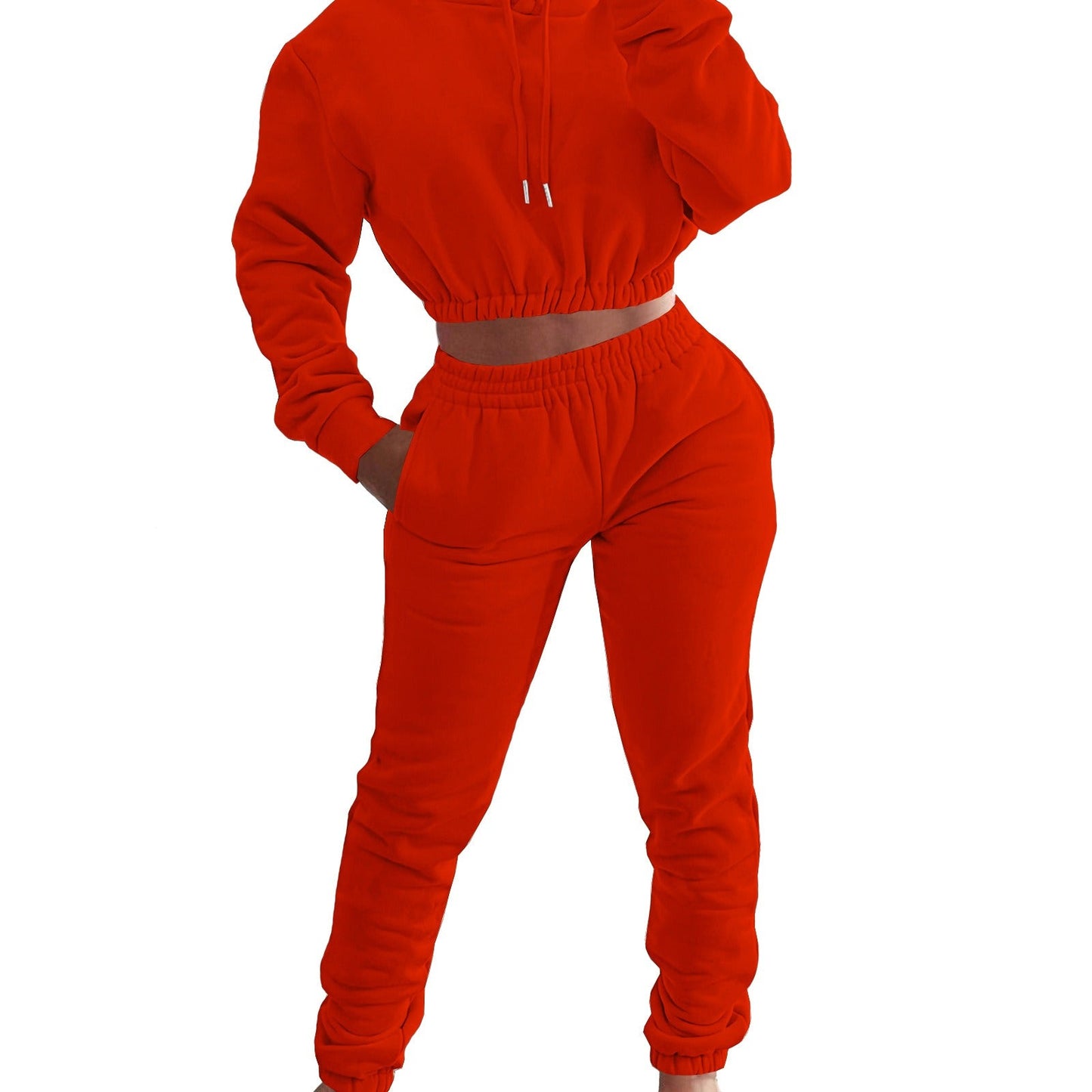 Women's Plush Casual Suit Hoodie+Jogging Pant