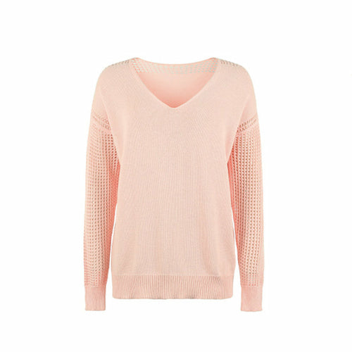 Long Sleeve Gray or Pink Sweater