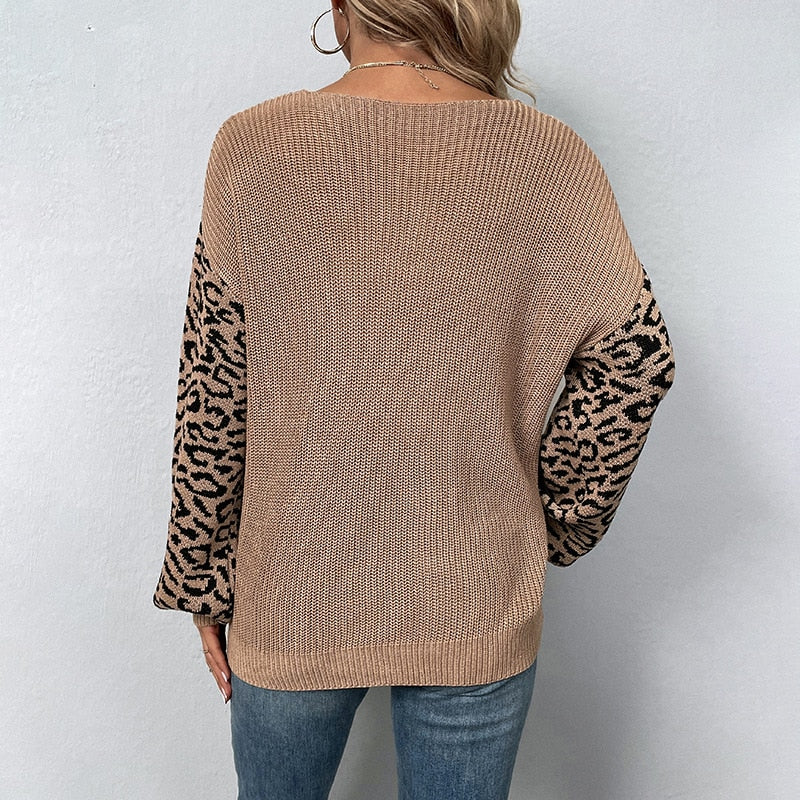 Leopard Knitted Sweaters