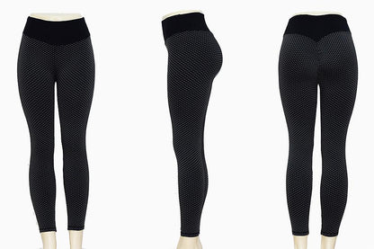 Mesh Knitting Yoga Pants High Waist