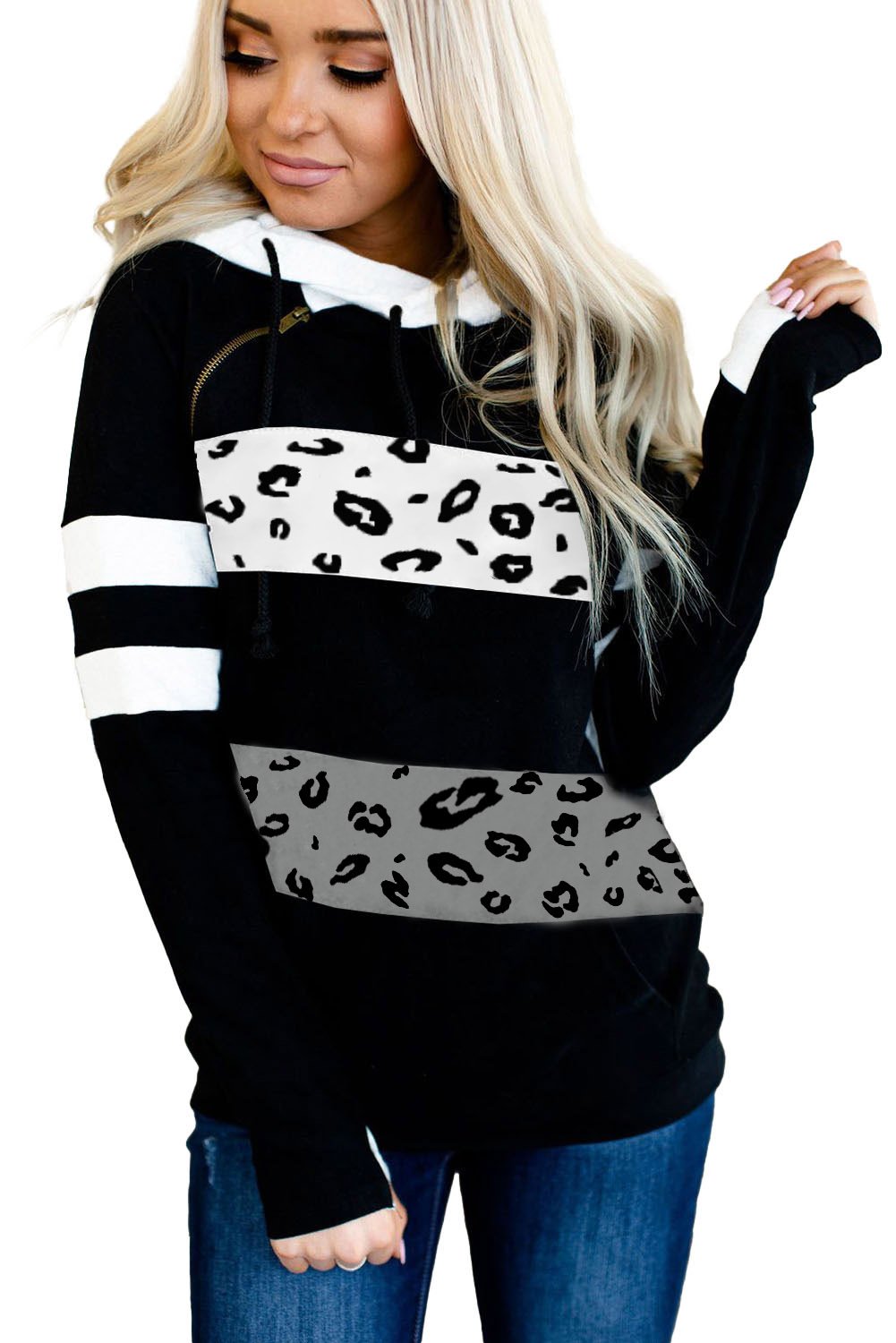Leopard Long Sleeve Hoodie