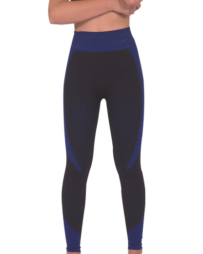 Seamless Legging - Black with Navy