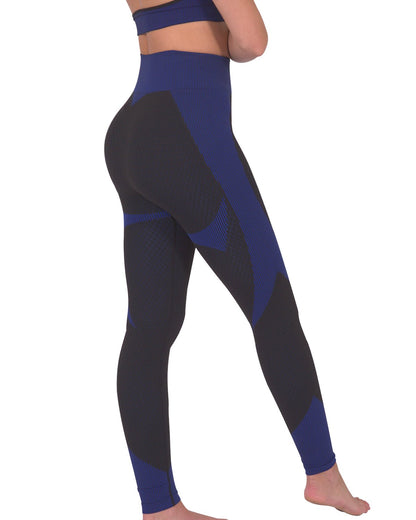 Seamless Legging - Black with Navy