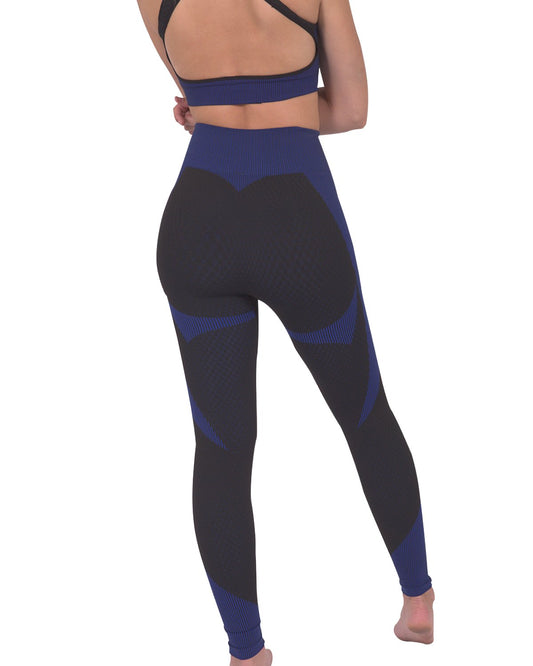 Seamless Legging - Black with Navy