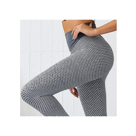 Mesh Knitting Yoga Pants High Waist